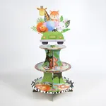 Soporte cupcakes animales de 3 niveles