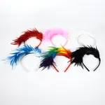[PREZLCV6001] Vincha con mechon de plumas x12
