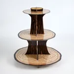 Soporte cupcakes tronco de 3 niveles