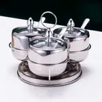 [PREZLBVT0301] Set de especieros de acero (3 PCS) Estándar
