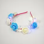 Vincha de flores con luz Argentina x12 Estándar