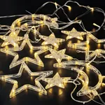 Cortina LED lunas y estrellas (220v) Estándar