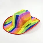 [PREZLCG3001T] Sombrero vaquero de cotillon multicolor x12 Estándar