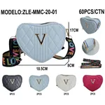 [PREZLMMB2201] Cartera bandolera corazón x12 Estándar