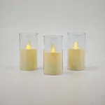 [PREZLLPV37CA] Vela con luz en vaso grande x12 - Cálido