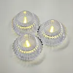 [PREZLLPV2801CA] Vela diamante con luz x12 - Cálido