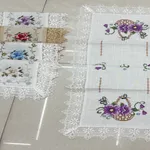 [PREZLMIN0201] Mantel individual flores 40*85 x12 Estándar