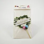 [PREZLCTO0901] Adorno para torta feliz cumpleaños corazón arbolado x12 Estándar