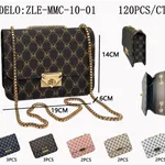 [PREZLMMC1001] Cartera con cadena "M en circulo" x12 Estándar