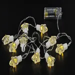 [PREZLLPG3501CA] Guirnalda estrella transparente 10 leds (AA) - Cálido