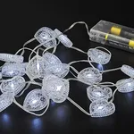 [PREZLLPG2901CA] Guirnalda corazon 20 leds (AA) - Cálido