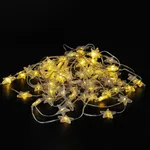 Guirnalda 80 leds estrella 3,5*3,5 cm * 10 m - Cálido