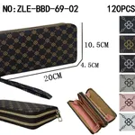[PREZLBBD6902] Cartera doble trébol cuatro hojas 20*10.5*4.5cm Estándar