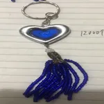 [PREZLLLA1501] Llavero corazon azul x12u Estándar