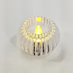 [PREZLLPV24CA] Vela redonda con luz x12 - Cálido