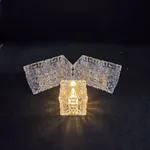 [PREZLLPV2301BL] Vela cuadrada con luz x12 - Blanco
