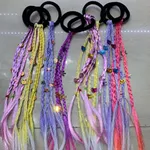 Extensión trenza de cotillón con accesorios x12u Estándar