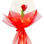 [PREZLGMB01ZLE84881] Globo burbuja con flor LED x6 Estándar