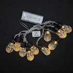 [PREZLLPG13BL] Guirnalda 10 led - Gota de agua con cabezal negro (AA) - Blanco