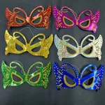 Antifaz simple con brillantinas de carton x12u Estándar