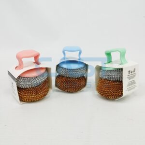 SET ESPONJA ACERO X2 {WB422} C/ MANGO