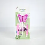 [PREZLCVE48011] Velas con mariposa x24 Estándar
