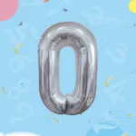 [PREZLGMN40PLA0680] Globo Número Plateado 40" x12u - 0