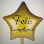 [PREZLA059] Globo Estrella Feliz Cumpleaños 18" x50u estampado Estándar