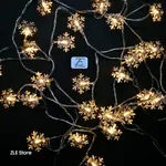 28 led - Copo de nieve chico 220v - Cálido