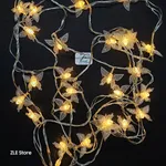 28 led - Mariposas con perlas 220v - Cálido