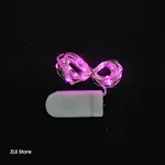 Alambre 30 leds x12u (CR2032) - Rosa
