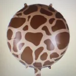 [PREZLA063] Globo redondo animal print jirafa 18" x50u estampado Estándar