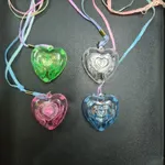 Colgante con luz corazon transparente x48u Estándar
