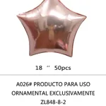 Globo Estrella 18" x50u - Verde