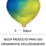 [PREZLGMC06MUA022MU] Globo Corazon 5" x50u - Multicolor