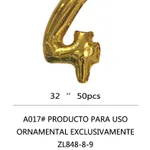 Globo Número dorado 32" x50u - 4