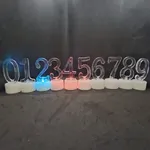 [PREZLZL84891] Vela con luz números x10