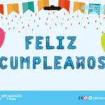 Globo frase "FELIZ CUMPLEAÑOS" - Azul