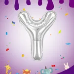 Globo letras plateadas 16" x12u - Y