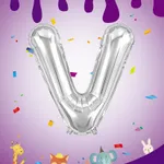 Globo letras plateadas 16" x12u - V