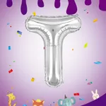 Globo letras plateadas 16" x12u - T