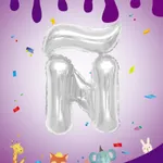 [PREZLB001A032] Globo letras plateadas 16" x12u - Ñ