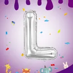 Globo letras plateadas 16" x12u - L