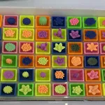 [PREZLBAZ3201] Flor de goma decorativa x48 surtido Estándar