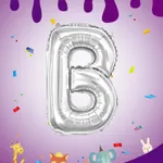 Globo letras plateadas 16" x12u - B