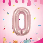 [PREZLGMN16RSGA009B0210] Globo números Rosa Gold 16" x12u - 0