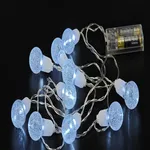 [PREZLLPG3401CA] Guirnalda burbuja transparente 10 leds (AA) - Cálido