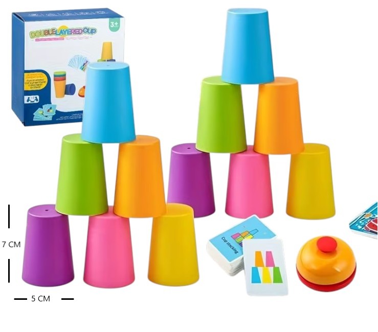 JUEGO DE MESA VASOS APILABLES