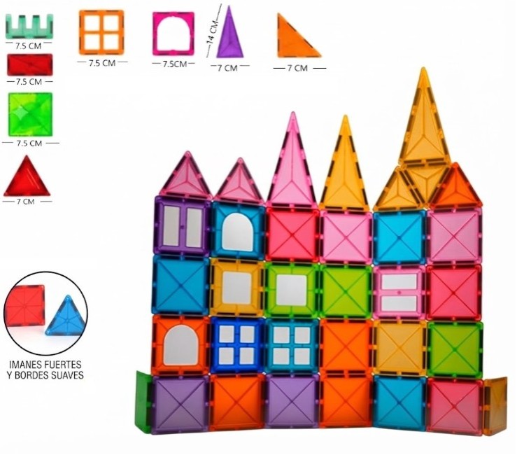 BLOQUES MAGNETICOS 3D 60PCS