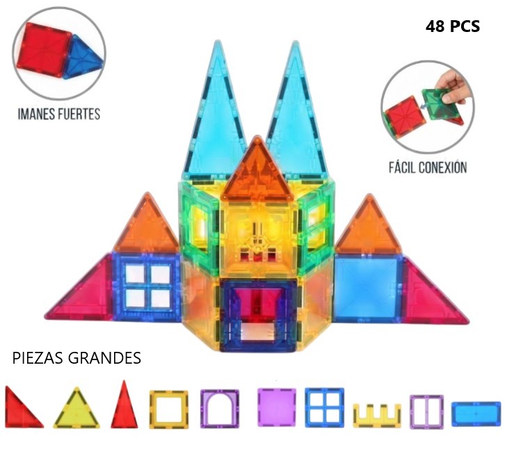 BLOQUE MAGNETICOS 3D 48PCS